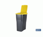 CUBO DE BASURA PARA RECICLAR 15 LITROS  COLOR AMARILLO 20 X 31 X 42 CM