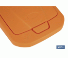 CUBO DE BASURA PARA RECICLAR 15 LITROS  COLOR NARANJA 20 X 31 X 42 CM