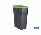 Cubo de basura verde para reciclar materiales de vidrio | Tres medidas y capacidades diferentes