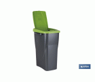 CUBO DE BASURA PARA RECICLAR 15 LITROS  COLOR VERDE 20 X 31 X 42 CM