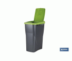 CUBO DE BASURA PARA RECICLAR 15 LITROS  COLOR VERDE 20 X 31 X 42 CM