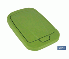 CUBO DE BASURA PARA RECICLAR 15 LITROS  COLOR VERDE 20 X 31 X 42 CM