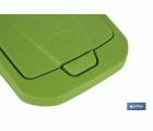 CUBO DE BASURA PARA RECICLAR 15 LITROS  COLOR VERDE 20 X 31 X 42 CM