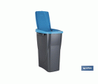CUBO DE BASURA PARA RECICLAR 15 LITROS  COLOR AZUL 20 X 31  X 42 CM