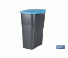 CUBO DE BASURA PARA RECICLAR 15 LITROS  COLOR AZUL 20 X 31  X 42 CM