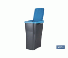 CUBO DE BASURA PARA RECICLAR 15 LITROS  COLOR AZUL 20 X 31  X 42 CM