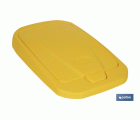 CUBO DE BASURA PARA RECICLAR 25 LITROS  COLOR AMARILLO 21.5 X 36 X 51 CM