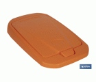 CUBO DE BASURA PARA RECICLAR 25 LITROS  COLOR NARANJA 21.5 X 36 X 51 CM