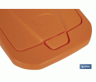 CUBO DE BASURA PARA RECICLAR 25 LITROS  COLOR NARANJA 21.5 X 36 X 51 CM