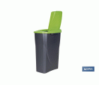 CUBO DE BASURA PARA RECICLAR 25 LITROS  COLOR VERDE 21.5 X 36 X 51 CM