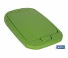 CUBO DE BASURA PARA RECICLAR 25 LITROS  COLOR VERDE 21.5 X 36 X 51 CM