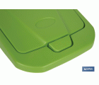 CUBO DE BASURA PARA RECICLAR 25 LITROS  COLOR VERDE 21.5 X 36 X 51 CM