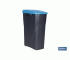 CUBO DE BASURA PARA RECICLAR 25 LITROS  COLOR AZUL 21.5 X 36 X 51 CM