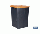 CUBO DE BASURA PARA RECICLAR 45 LITROS  COLOR NARANJA 36.5 X 36 X 51  CM