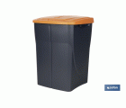 CUBO DE BASURA PARA RECICLAR 45 LITROS  COLOR NARANJA 36.5 X 36 X 51  CM