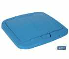 CUBO DE BASURA PARA RECICLAR 45 LITROS  COLOR AZUL 36.5 X 36 X 51  CM