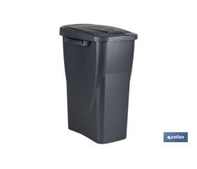 Cubo de basura gris para desechos en general | Tres medidas y capacidades diferentes