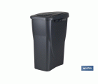CUBO DE BASURA PARA RECICLAR 15 LITROS  COLOR GRIS 20 X 31 X 42 CM