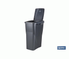 CUBO DE BASURA PARA RECICLAR 15 LITROS  COLOR GRIS 20 X 31 X 42 CM