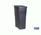 CUBO DE BASURA PARA RECICLAR 25 LITROS  COLOR GRIS 21.5 X 36 X 51 CM