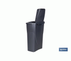 CUBO DE BASURA PARA RECICLAR 25 LITROS  COLOR GRIS 21.5 X 36 X 51 CM