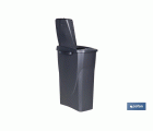 CUBO DE BASURA PARA RECICLAR 25 LITROS  COLOR GRIS 21.5 X 36 X 51 CM