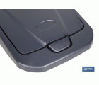 CUBO DE BASURA PARA RECICLAR 25 LITROS  COLOR GRIS 21.5 X 36 X 51 CM