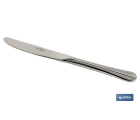 Cuchillo de mesa | Modelo Bolonia | Fabricado en Acero Inox 18/0 | Envase blíster o pack
