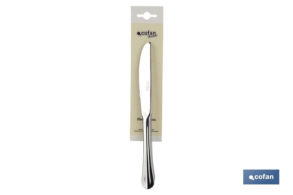 BL 2uds CUCHILLO DE MESA INOX C-18/0 MODELO BOLONIA 10 mm