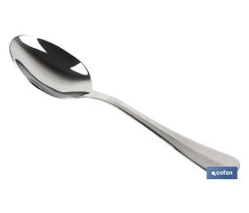 Cuchara de postre | Modelo Bolonia | Fabricado en Acero Inox 18/0 | Envase blíster o pack