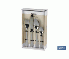 CUBERTERIA INOX MODELO BOLONIA 24 pcs C-18/0 2 mm