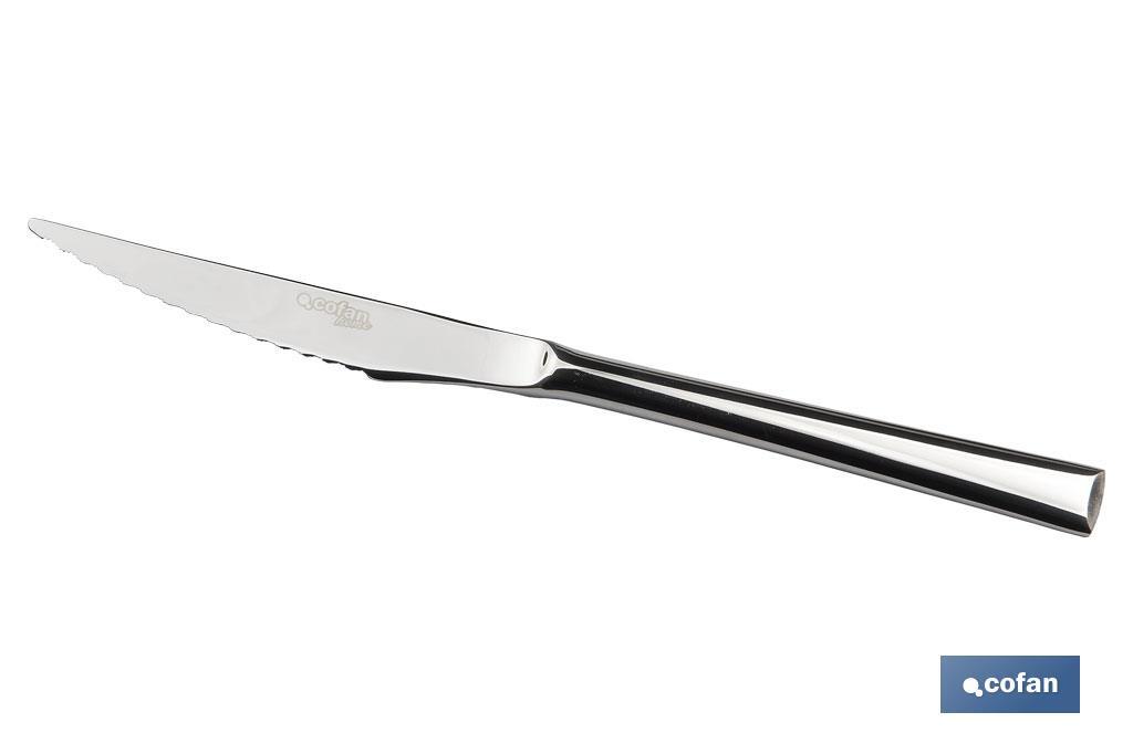 BL 2uds CUCHILLO DE CARNE INOX C-18/10 MODELO BARI 10 mm