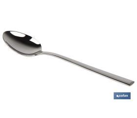 Cuchara de postre | Modelo Bari | Fabricado en Acero Inox 18/0 | Blíster o Pack