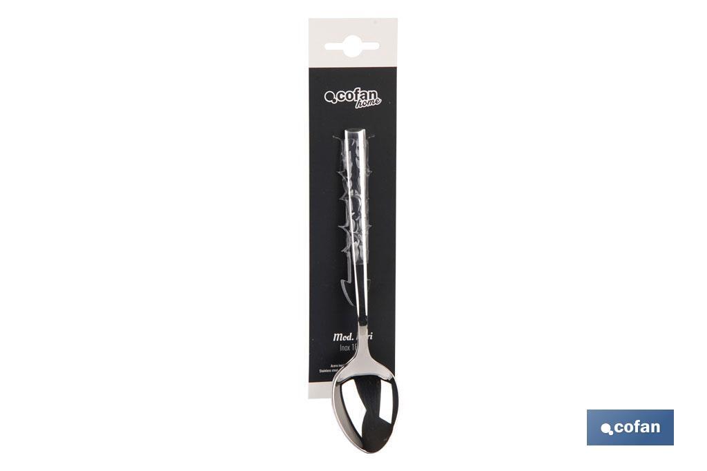 BL 2uds CUCHARA DE POSTRE INOX C-18/10 MODELO BARI 2 mm