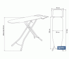 TABLA PLANCHAR 120X38 cm MODELO CESENA DISEÑO 1