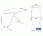 TABLA PLANCHAR 130X47cm MODELO VITTORIA DISEÑO 1