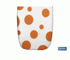 FUNDA TABLA PLANCHAR ACOLCHADA 140X60 LUNARES NARANJAS