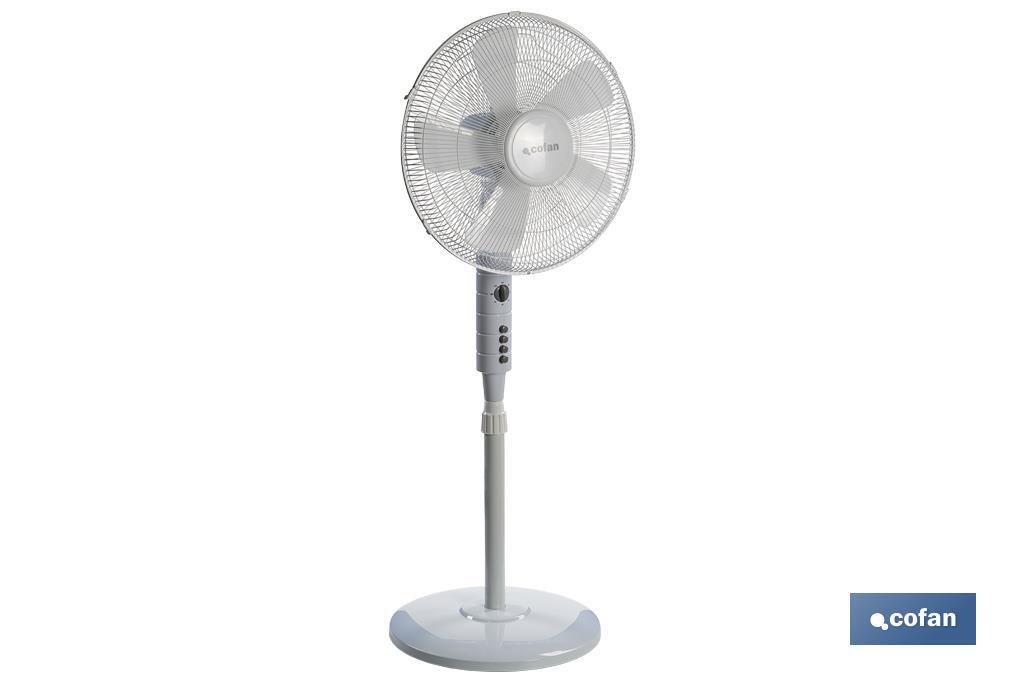 VENTILADOR 5 PALAS TEMPORIZADOR 55 W BLANCO