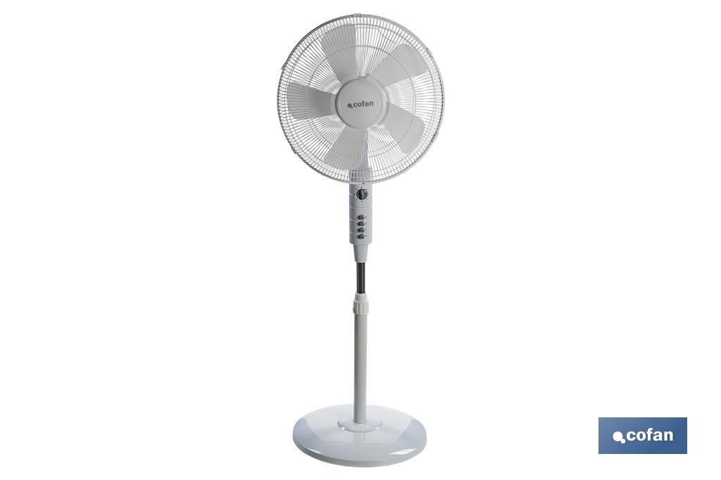 VENTILADOR 5 PALAS TEMPORIZADOR 55 W BLANCO