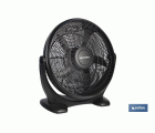 VENTILADOR DE SUELO 5 PALAS 3 VELOCIDADES 90W NEGRO