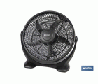 VENTILADOR DE SUELO 5 PALAS 3 VELOCIDADES 90W NEGRO