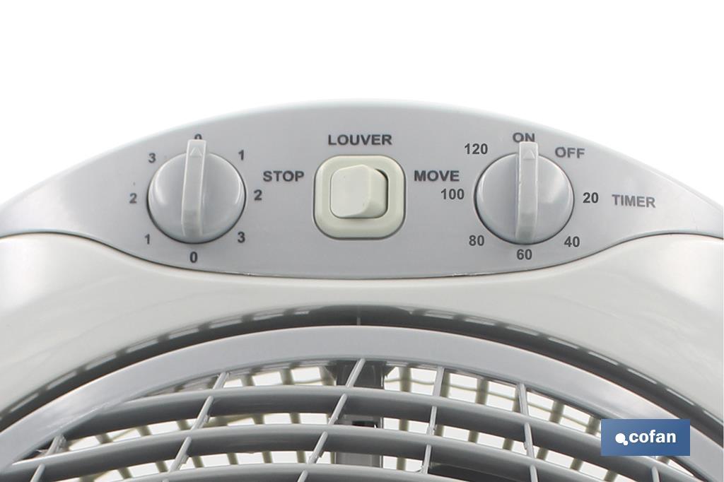 VENTILADOR CON TEMPORIZADOR 50 W BEIGE CLARO