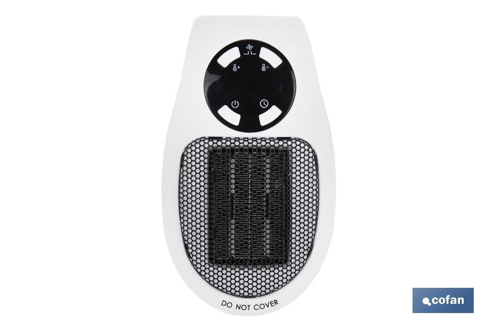 CALEFACTOR CERAMICO DE ENCHUFE CON MANDO A DISTANCIA 500 W