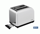 TOSTADOR 2 REBANADAS COLOR BLANCO/ACERO PANTALLA DIGITAL 26,8 X17,3 X 19 CM 800W