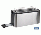TOSTADOR ANTIHUELLAS 2 RANURAS GRANDES  ACERO INOXIDABLE PANTALLA DIGITAL 35 X 16 X 19 CM 1500 W