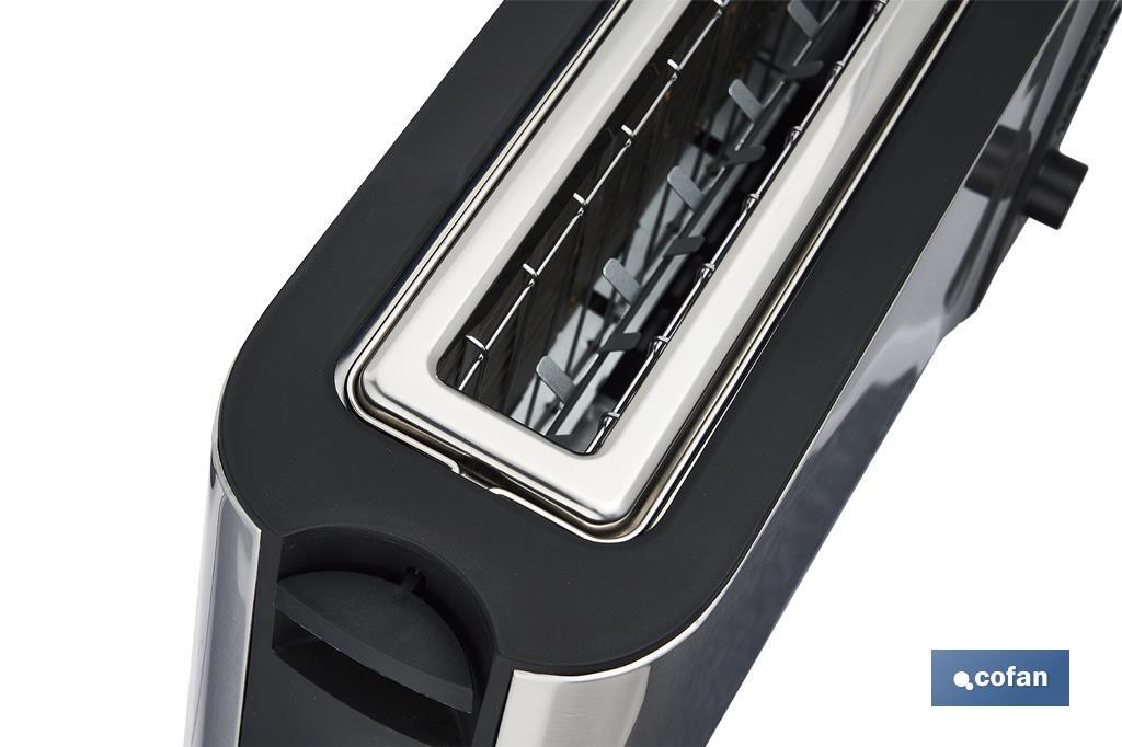 TOSTADOR 1 RANURA ACERO/NEGRO PANTALLA DIGITAL 38 X13 X 19.5 CM