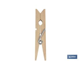 Pinzas de Madera | Pack de 24 Unidades | Primera Calidad | Medida 7 cm de Longitud | Pinzas Multiusos