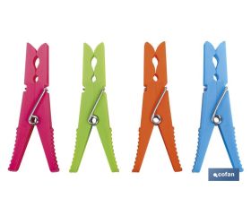 Pinzas de PVC | Pack de 12 Unidades | Primera Calidad | Medida 9 cm de Longitud | Pinzas Multiusos