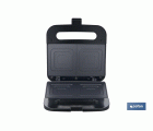 SANDWICHERA COLOR ACERO /NEGRA 750 W 23.7 X 23.3 X 8 CM