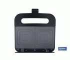 SANDWICHERA COLOR ACERO /NEGRA 750 W 23.7 X 23.3 X 8 CM